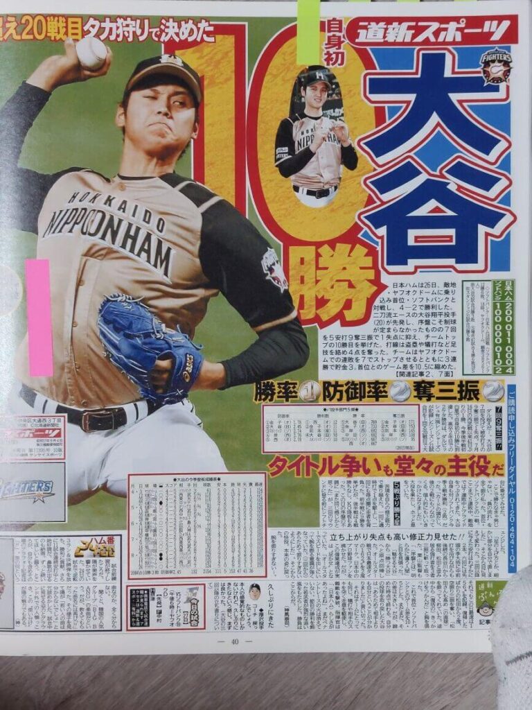 大谷翔平（新聞記事）