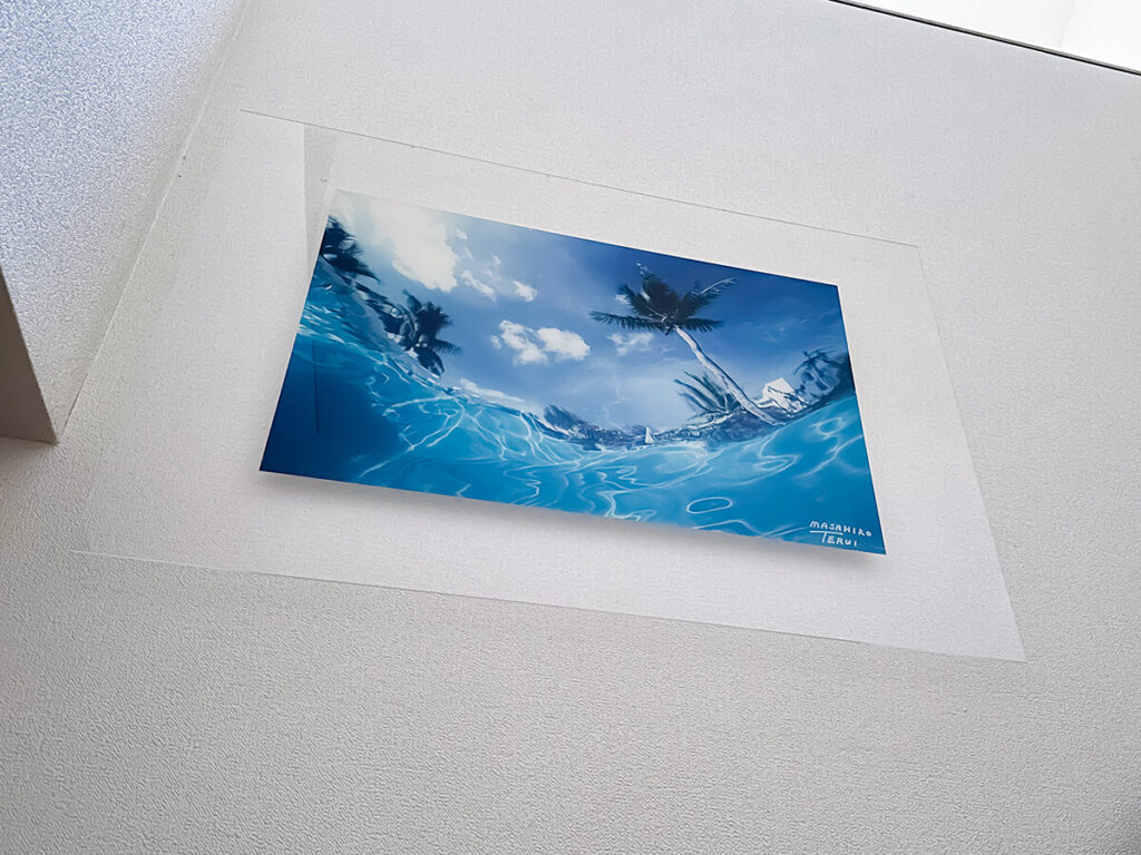 写真をアクリルパネル仕上げ